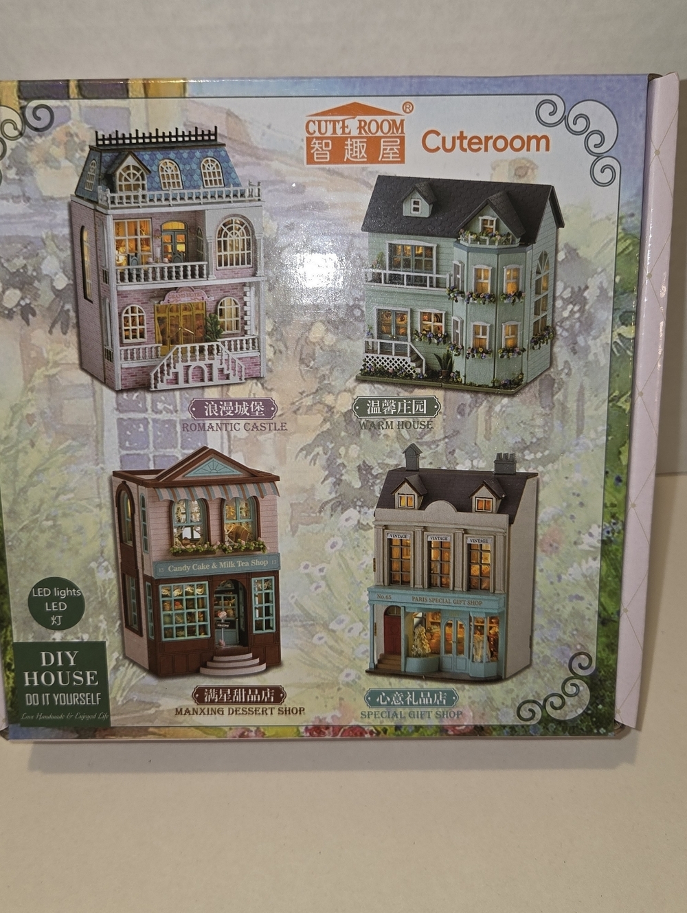 Cute Room Manxing Dessert Shop Laser Cut Wooden Craft Building Kit DIY D-013